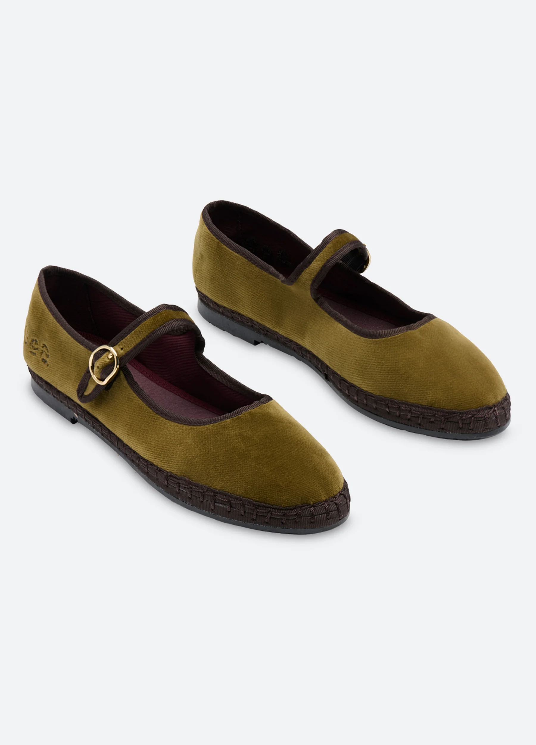 Velvet Mary Jane Flats - Image 7